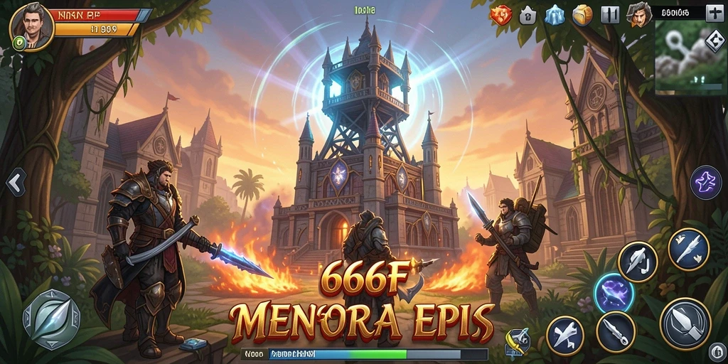 Screenshot dari gameplay Tower Defense yang seru dan penuh strategi.