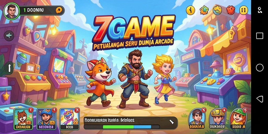 Tampilan gameplay seru dalam 7GAME dengan berbagai tantangan.