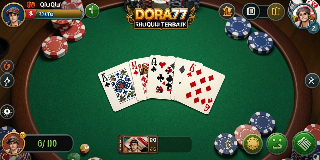 Gameplay seru DORA77 dalam permainan QiuQiu.