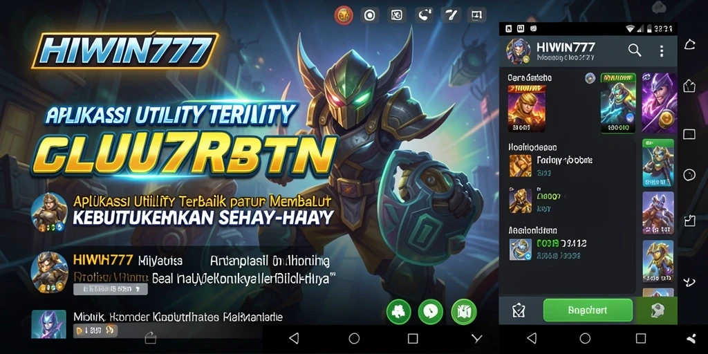 Tampilan antarmuka aplikasi HIWIN777 yang sederhana dan efisien.