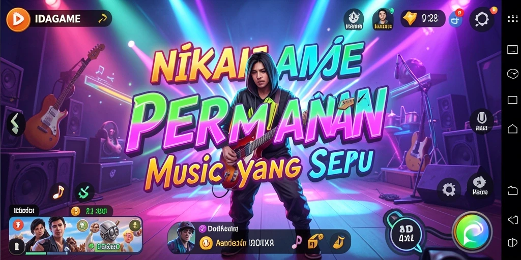 Tampilan gameplay menarik dari IDAGAME yang menghadirkan musik.