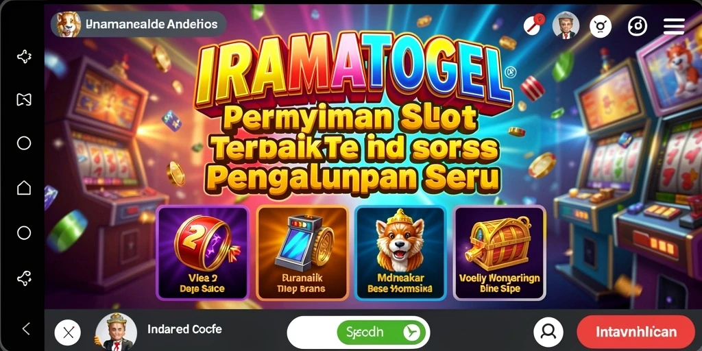 Tampilan menarik gameplay slot IRAMATOGEL dengan grafis menawan.