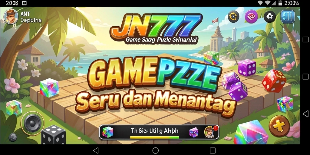Tampilan menarik dari gameplay Puzzle di JNT777.