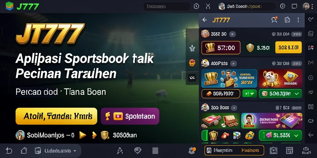 Tampilan gameplay menarik dari aplikasi Sportsbook JT777.