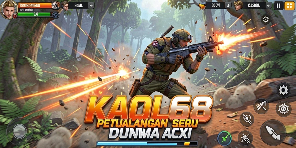 Tangkapan layar menunjukkan aksi menegangkan dalam KAOL68.