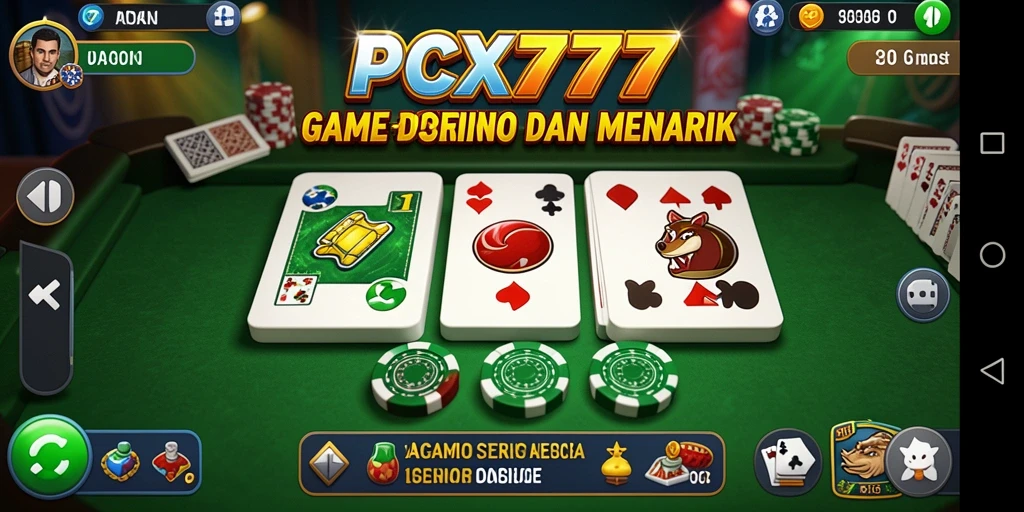 Tampilan gameplay seru di PCX777 dengan berbagai fitur menarik.