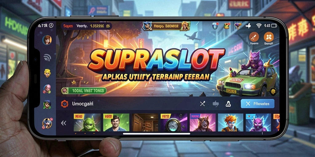 Tampilan antarmuka aplikasi SUPRASLOT yang intuitif dan efisien.