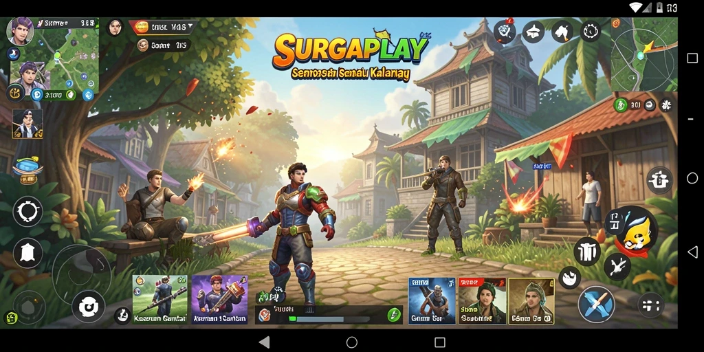 Tampilan gameplay SURGAPLAY yang menyenangkan dan menarik.